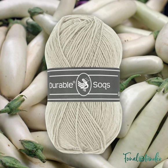 Durable Soqs 415 Chateau Gray - drappos szürke gyapjú zoknifonal - wool socks yarn