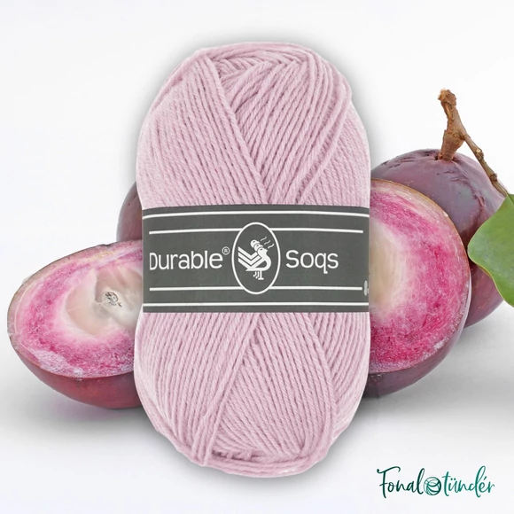 Durable Soqs 419 Orchid - halványlila gyapjú zoknifonal - wool socks yarn