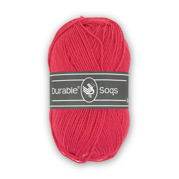 Durable Soqs 420 Paradise Pink - élénk rózsaszín gyapjú zoknifonal - wool socks yarn