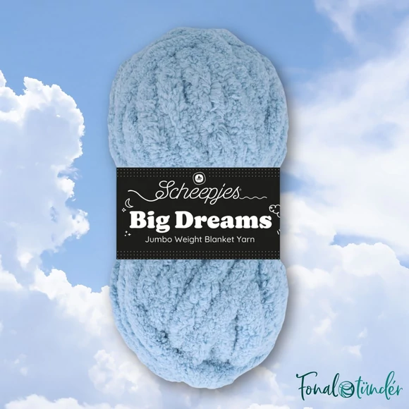 Scheepjes Big Dreams 508 Imagine Light Blue yarn - világoskék fonal