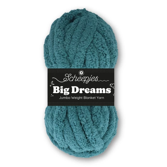 Scheepjes Big Dreams 509 Peace teal yarn - sötét türkiz fonal