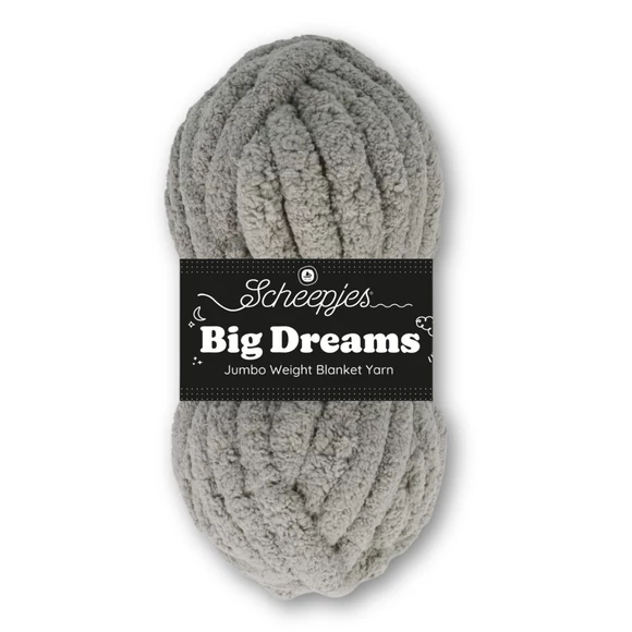 Scheepjes Big Dreams 511 Serenity gray yarn - meleg szürke vastag fonal