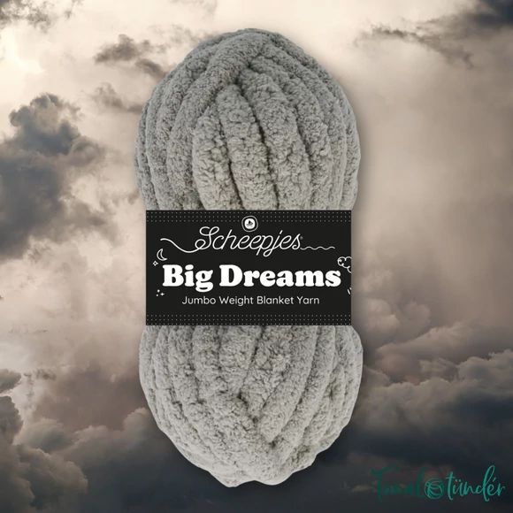 Scheepjes Big Dreams 511 Serenity gray yarn - meleg szürke vastag fonal