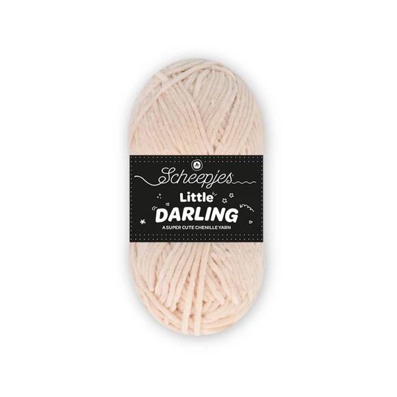 Scheepjes Little Darling 418 Alpaca - chenille yarn - bézs zsenília fonal