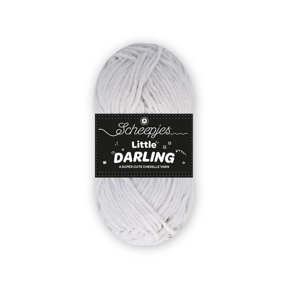 Scheepjes Little Darling 423 Hippo - chenille yarn - szürke zsenília fonal