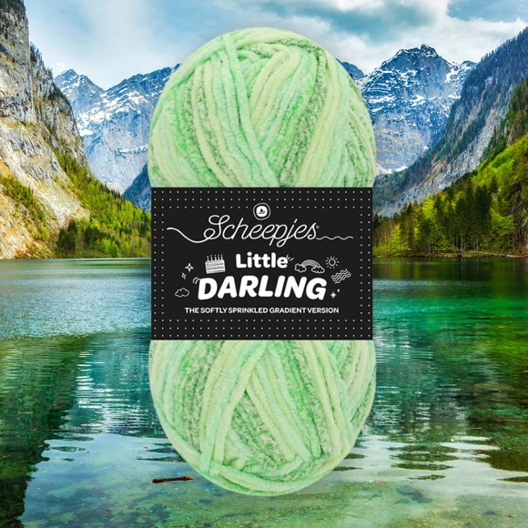 Scheepjes Little Darling Gradient 04 Lakes - chenille yarn - zsenília fonal