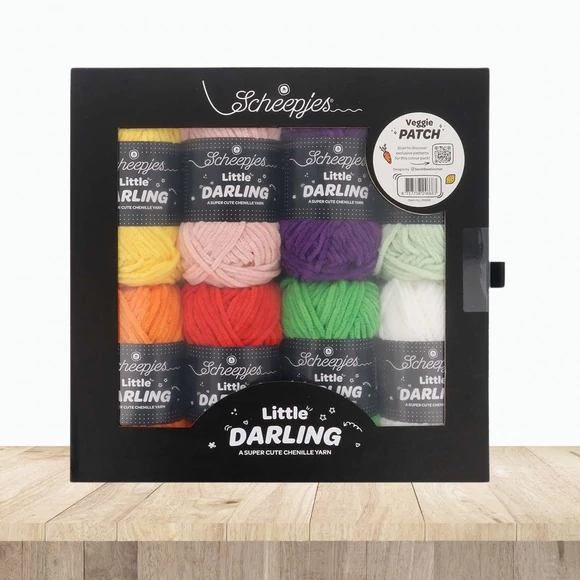 Scheepjes Little Darlin Veggie Patch Yarn Pack - 8 gombolyag fonal  - 8 balls of yarn