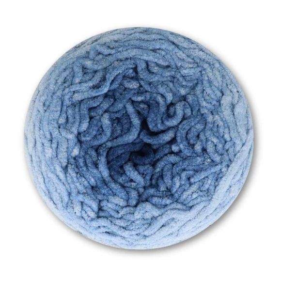 Scheepjes Big Darling 426 Peacock Blue - gradient chenille yarn - színátmenetes zsenília fonal