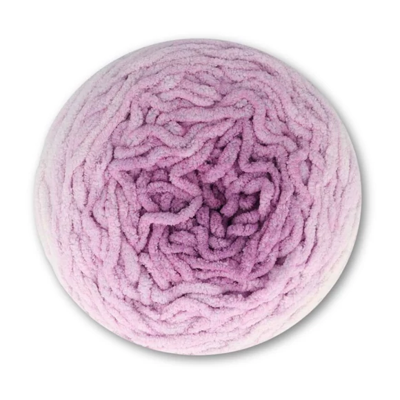 Scheepjes Big Darling 435 Mantis - gradient chenille yarn - lila színátmenetes zsenília fonal