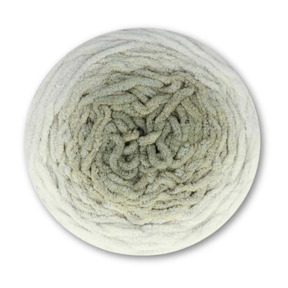 Scheepjes Big Darling 442 Chameleon green - gradient chenille yarn - színátmenetes zsenília fonal