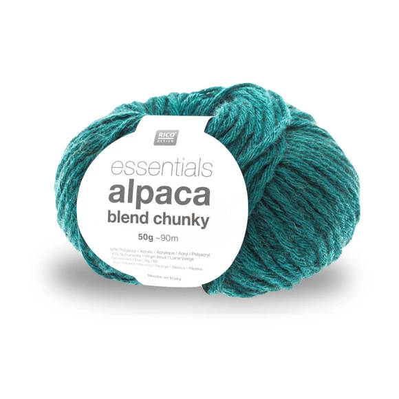 Rico Alpaca Chunky - 026 Algae - wool based yarn - sötétzöld gyapjú fonal 