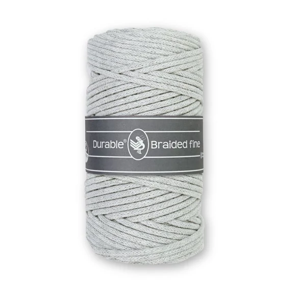 Durable Braided Fine 2228 Silver Gray cotton cord - szürke zsinórfonal - 3mm