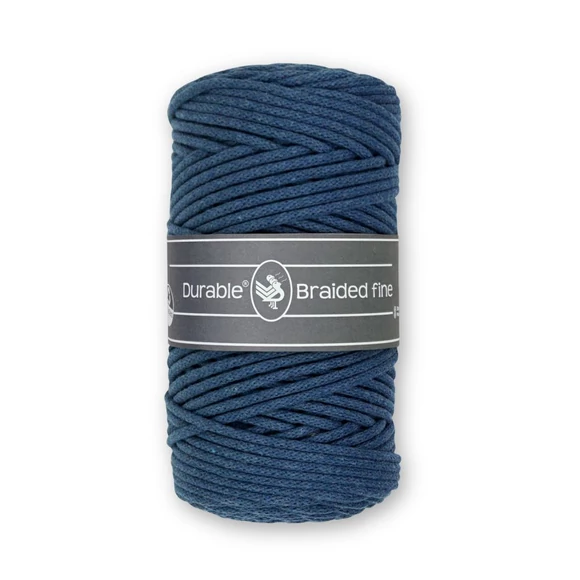 Durable Braided Fine 370 Jeans cotton cord - kék zsinórfonal - 3mm