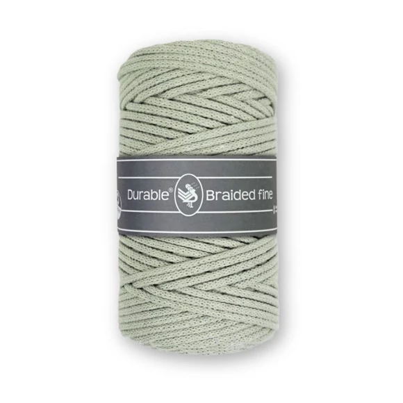 Durable Braided Fine 425 Light Sage cotton cord - világoszöld zsinórfonal - 3mm