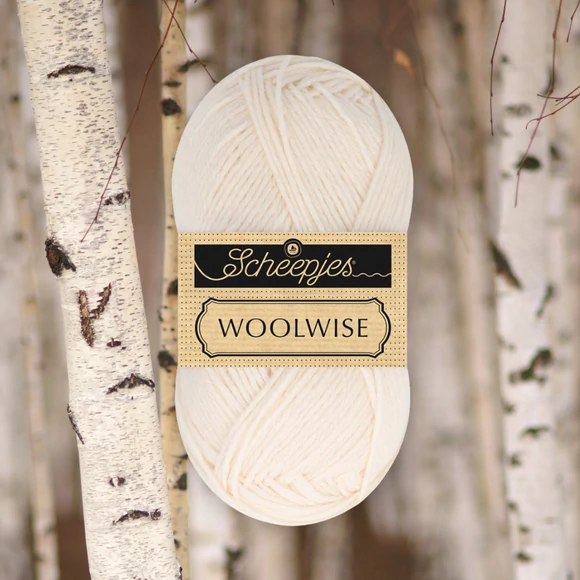 Scheepjes Woolwise 706 Birch Bark - világos bézs merinói gyapjú fonal - wool yarn
