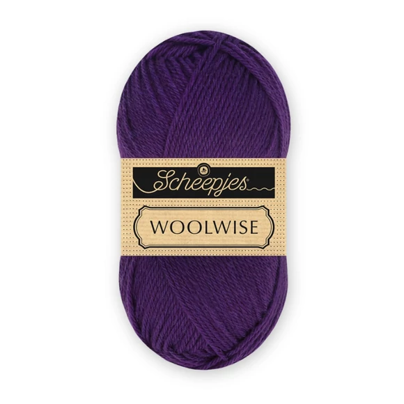 Scheepjes Woolwise 738 Rich Berry - lila merinói gyapjú fonal - wool yarn