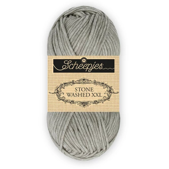 Scheepjes Stone Washed XXL 842 Smokey Quartz - szürke vastag fonal