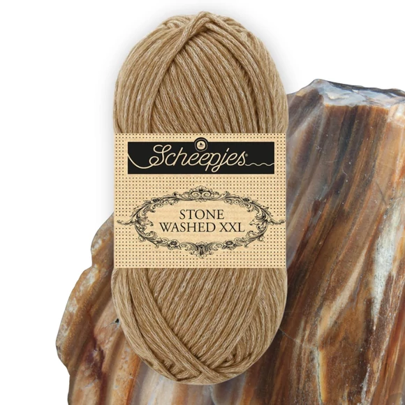 Scheepjes Stone Washed XXL 844 Boulder Opal - barna vastag fonal
