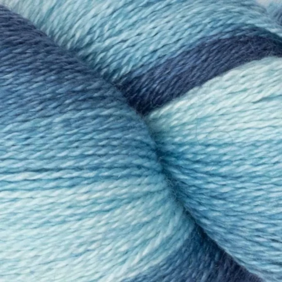 Symfonie Diva Gradient 6004 Indigo Blues - kék színátmenetes gyapjú-selyem csipkefonal - wrino-silk lace yarn