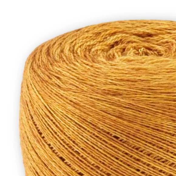 Symfonie Diva 6008 Deep Amber - gyapjú-selyem csipkefonal - mwrino-silk lace yarn