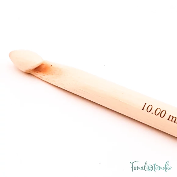 knitpro bamboo - horgolótű - crochet hook - 10mm