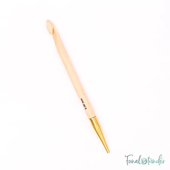 KnitPro Bamboo Tunisian - tuniszi horgolótű - crochet hook - 8mm