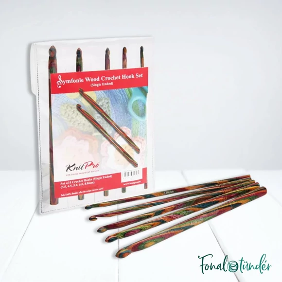 KnitPro Symfonie - horgolótű készlet - 5db