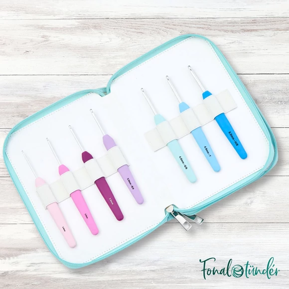 KnitPro Waves crochet hook set Grande - horgolótű készlet - 2-12mm