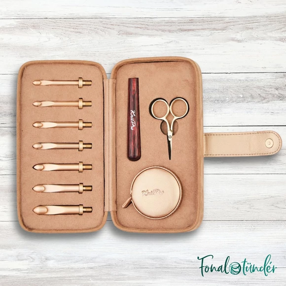 KnitPro Oasis - cserélhető végű horgolótű készlet 5.5-10mm - interchangeable crochet hook set 