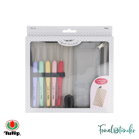 Tulip Sucre Bead crochet hook set - gyöngy horgolótű készlet - 0.9-1.75mm