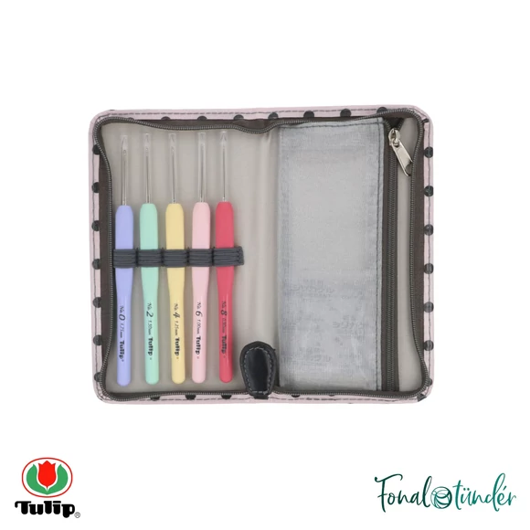 Tulip Sucre Bead crochet hook set - gyöngy horgolótű készlet - 0.9-1.75mm
