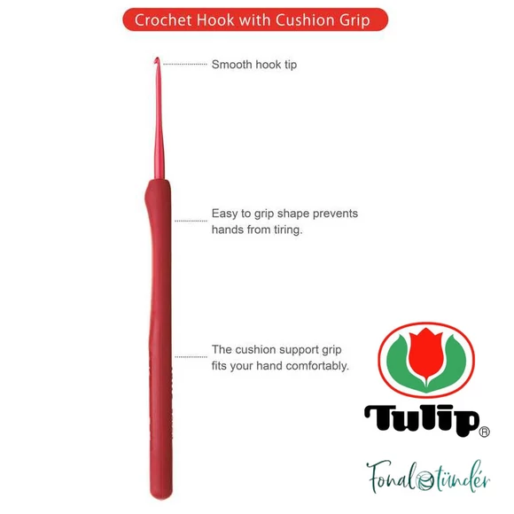 Tulip Etimo Red - crochet hook - japán horgolótű - 2.5 mm