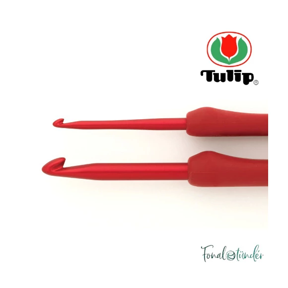 Tulip Etimo Red - crochet hook - japán horgolótű - 5 mm