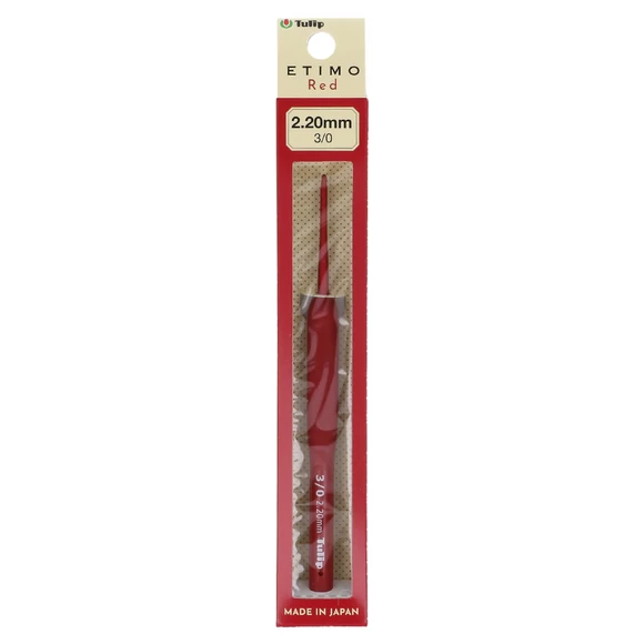 Tulip Etimo Red - crochet hook - japán horgolótű - 2.2 mm