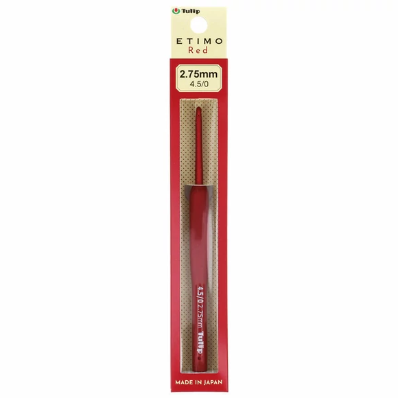Tulip Etimo Red - crochet hook - japán horgolótű - 2.75 mm