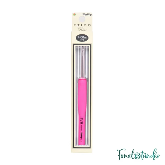 Tulip Etimo Rose - crochet hook - japán rózsaszín horgolótű - 4mm