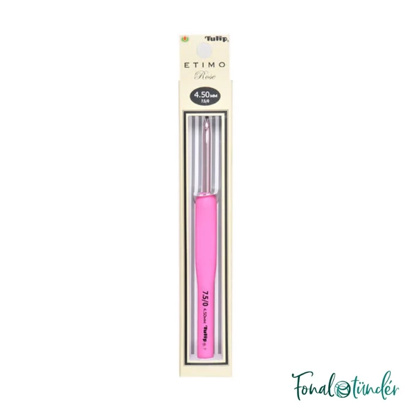 Tulip Etimo Rose - crochet hook - japán rózsaszín horgolótű - 4.5mm