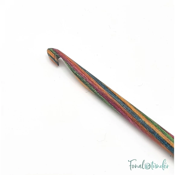 KnitPro Symfonie Tunisian hook - toldható nemesfa tuniszi horgolótű - 4mm