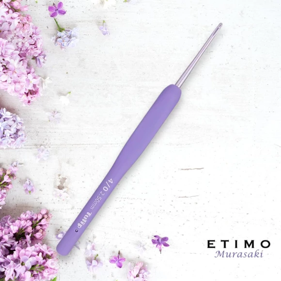 Tulip Etimo Murasaki - crochet hook - japán lila horgolótű - 2.5mm