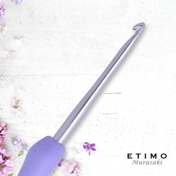 Tulip Etimo Murasaki - crochet hook - japán lila horgolótű - 2.5mm