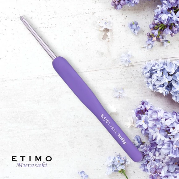 Tulip Etimo Murasaki - crochet hook - japán lila horgolótű - 3.75mm
