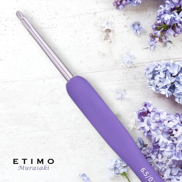 Tulip Etimo Murasaki - crochet hook - japán lila horgolótű - 3.75mm
