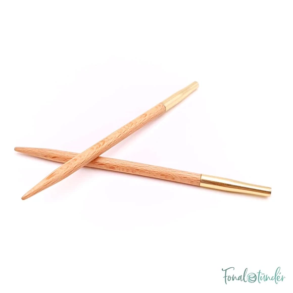 KnitPro Basix Birch - körkötőtű fej - knitting needle tip - 8.5cm - 4mm