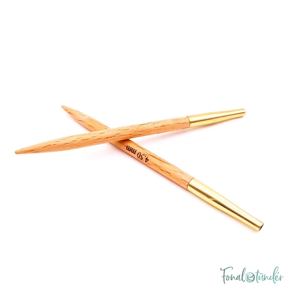 KnitPro Basix Birch - körkötőtű fej - knitting needle tip - 8.5cm - 4.5mm