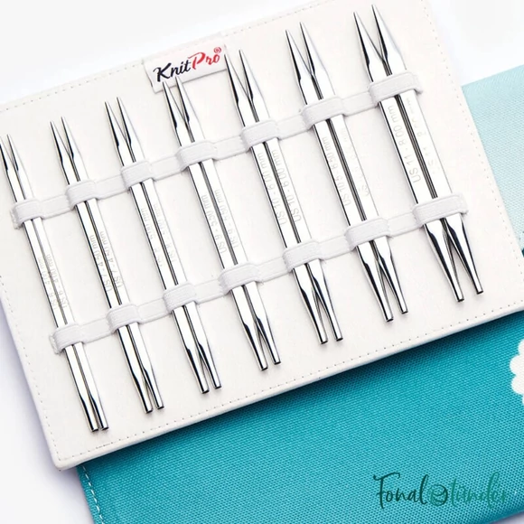 KnitPro Nova Cubics set - szögletes fém körkötőtű készlet - 4-8mm