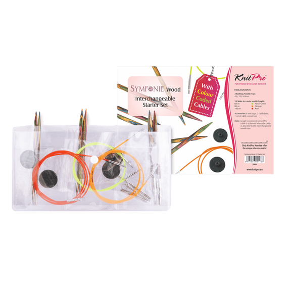 KnitPro Symfonie - cserélehető végű körkötőtű szett- knitting needle set - 4-6mm