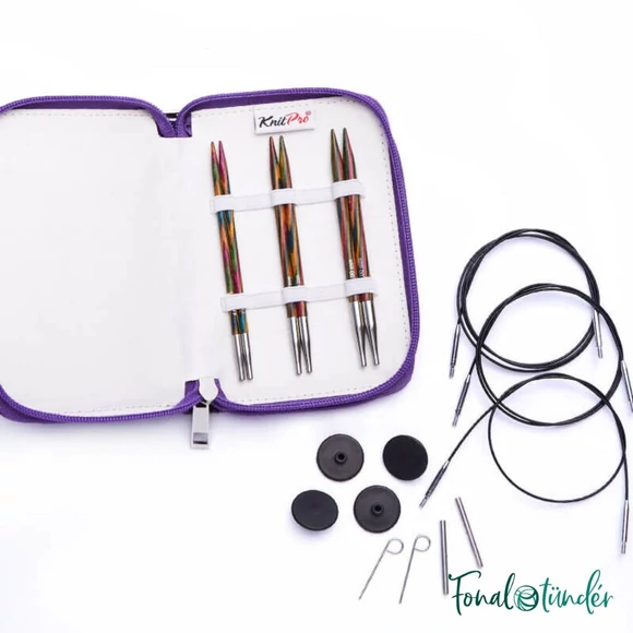 KnitPro Symfonie - cserélehető végű körkötőtű szett- knitting needle set - 4-6mm