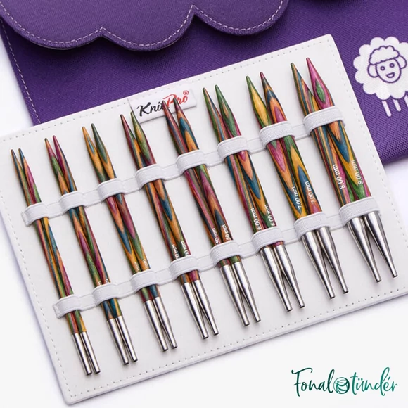 KnitPro Symfonie Delux - körkötőtű szett - knitting needle set - 3.5-8mm