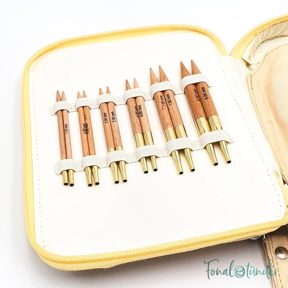 KnitPro Basix Beginner Set - interchangeable needle set - cserélehető végű körkötőtű szett -  3.5-8mm