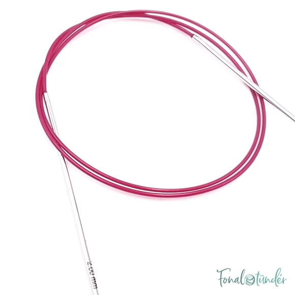 KnitPro Nova Metal - fix körkötőtű - fixed circular needle - 80cm - 2mm